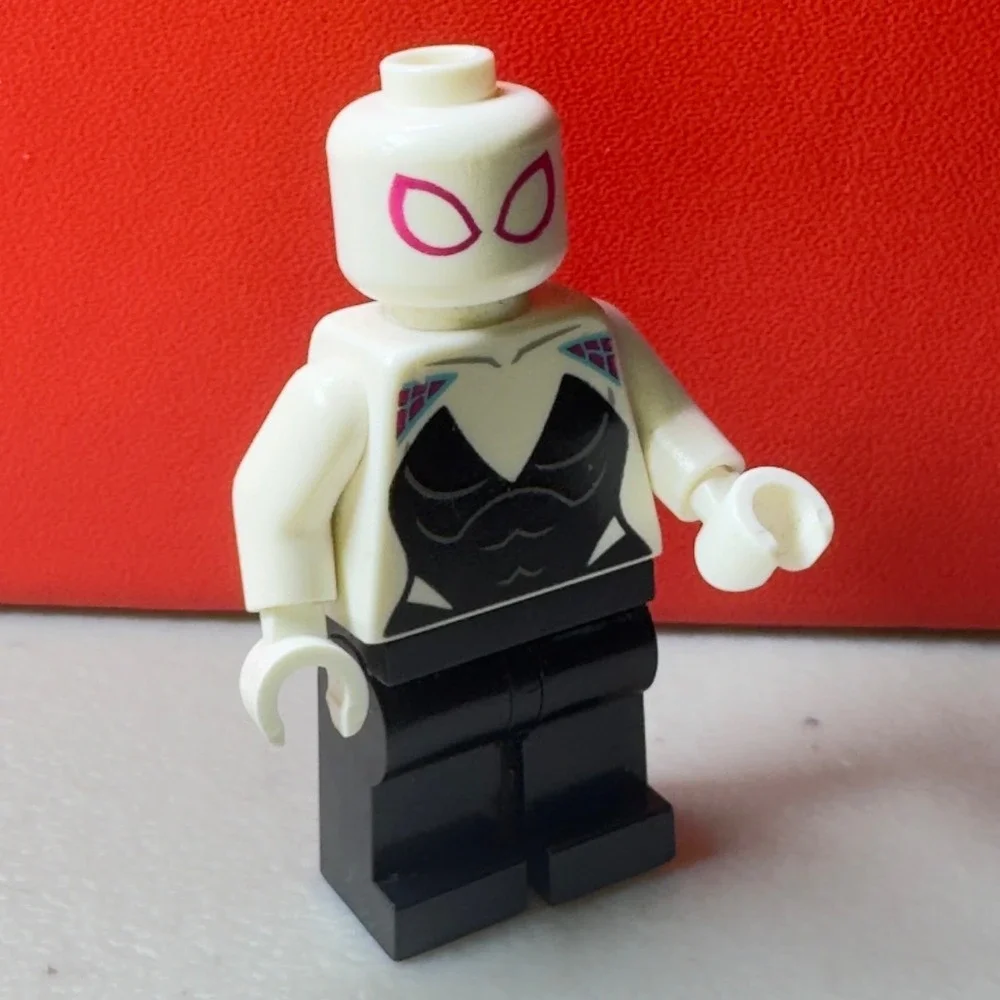LEGO Marvel Super Heroes Ghost-Spider Minifigure sh543 Spider-Gwen White Black